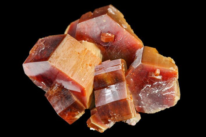 Red & Brown Vanadinite Crystal Cluster - Morocco #117722